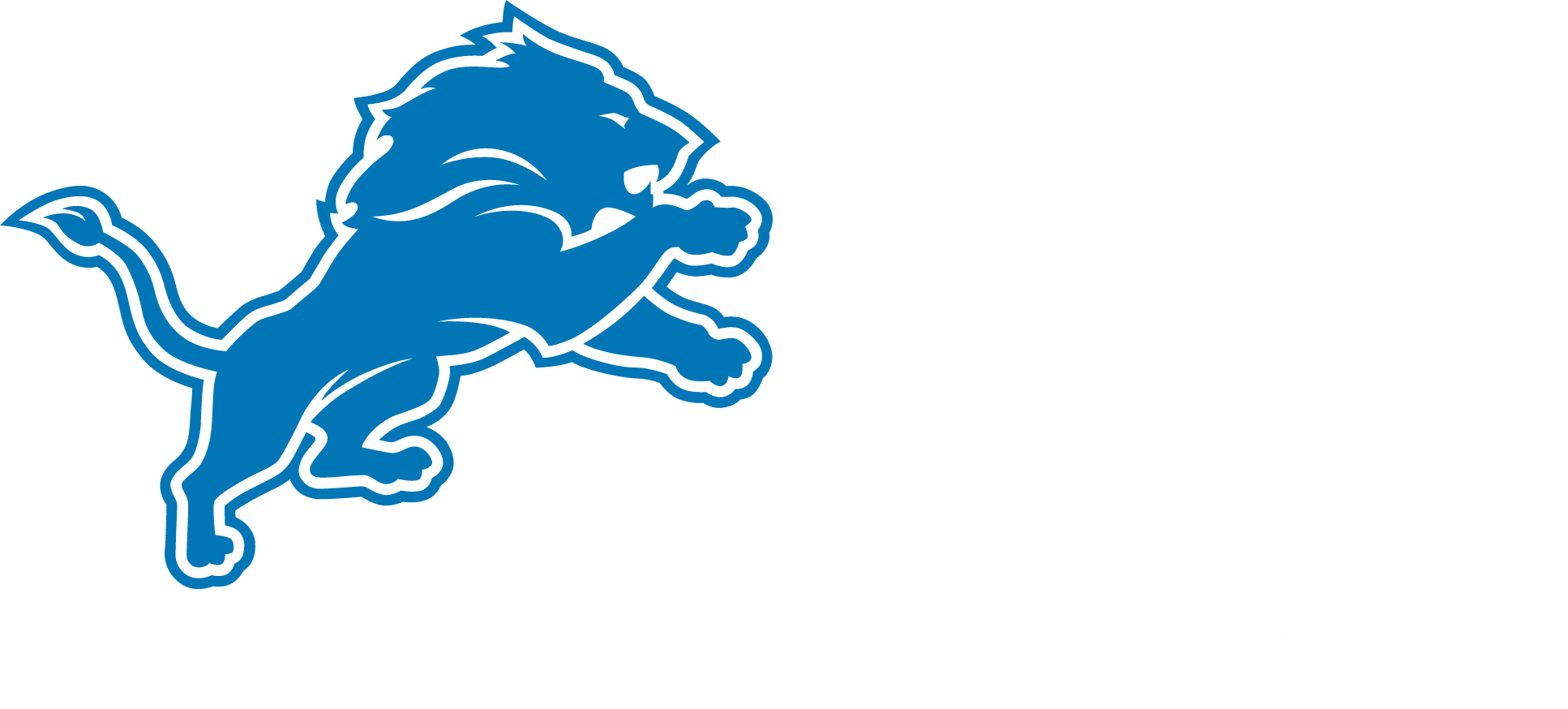 Detroit Lions logo marking Go Flooring as the official flooring partner